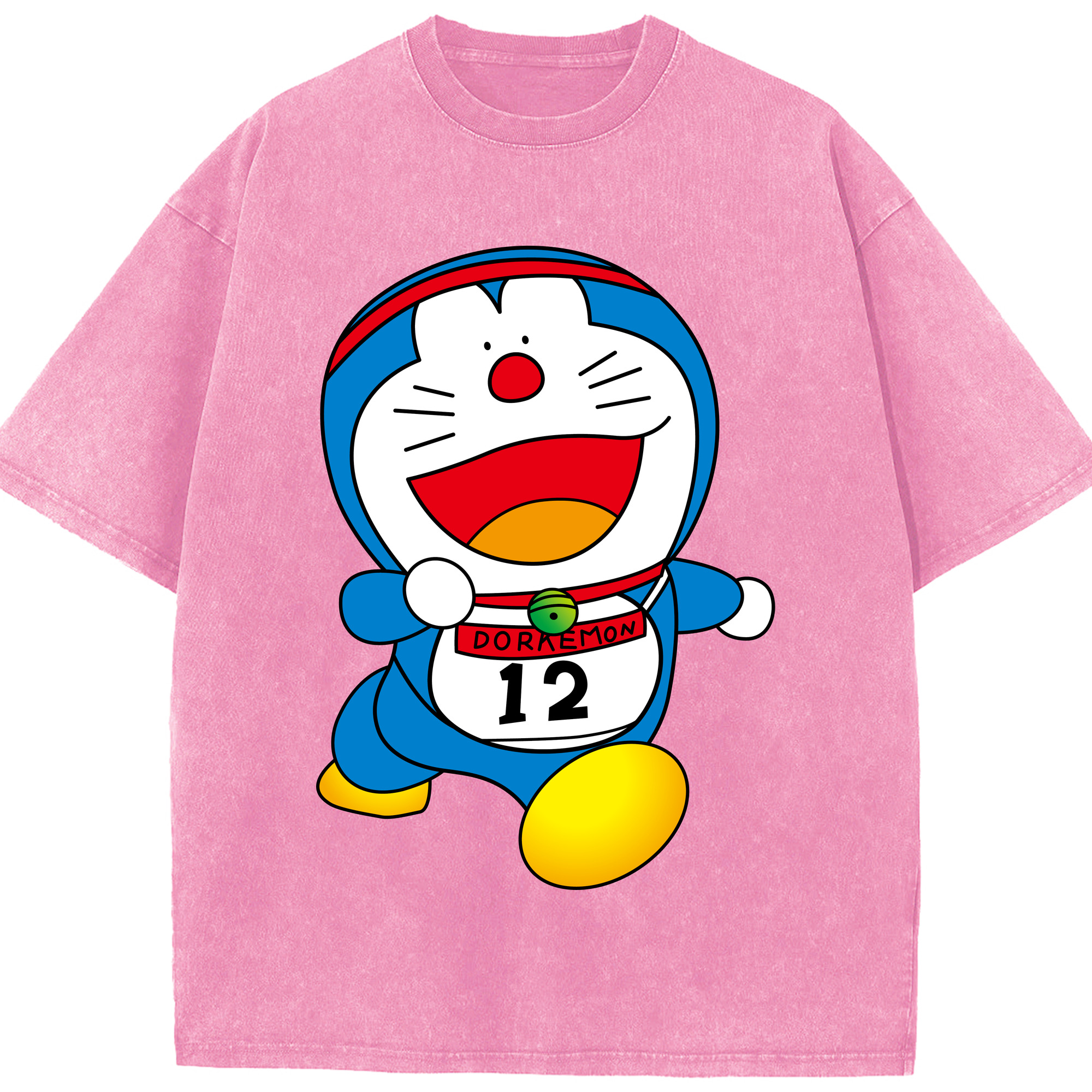 （画像用） ドラえもん Doraemon 綿100% ヴィンテージ風 半袖Tシャツ（フロントプリント）